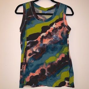 VERA WANG Marbled Tank Top